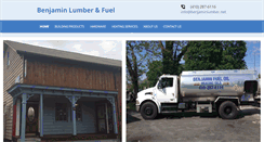 Desktop Screenshot of benjaminlumber.net