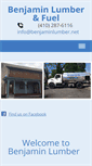 Mobile Screenshot of benjaminlumber.net